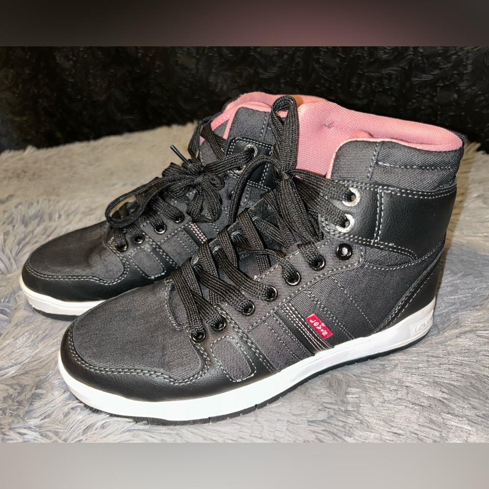 Levi's Black Denim and Pink Sneaker  - Size 7